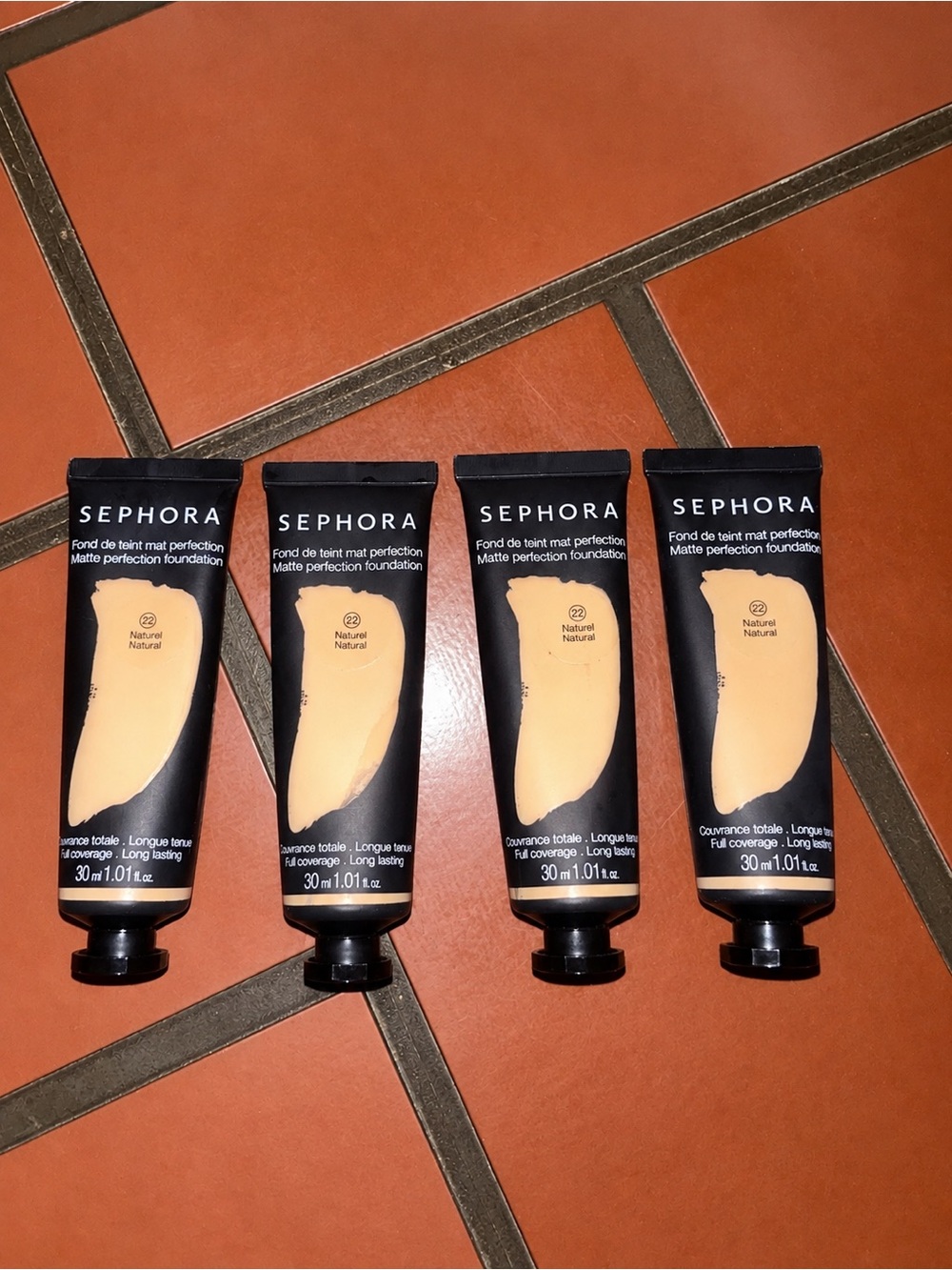 SEPHORA COLLECTION Matte Perfection Foundation โ Shade 22 Natural โ LOT OF 4
